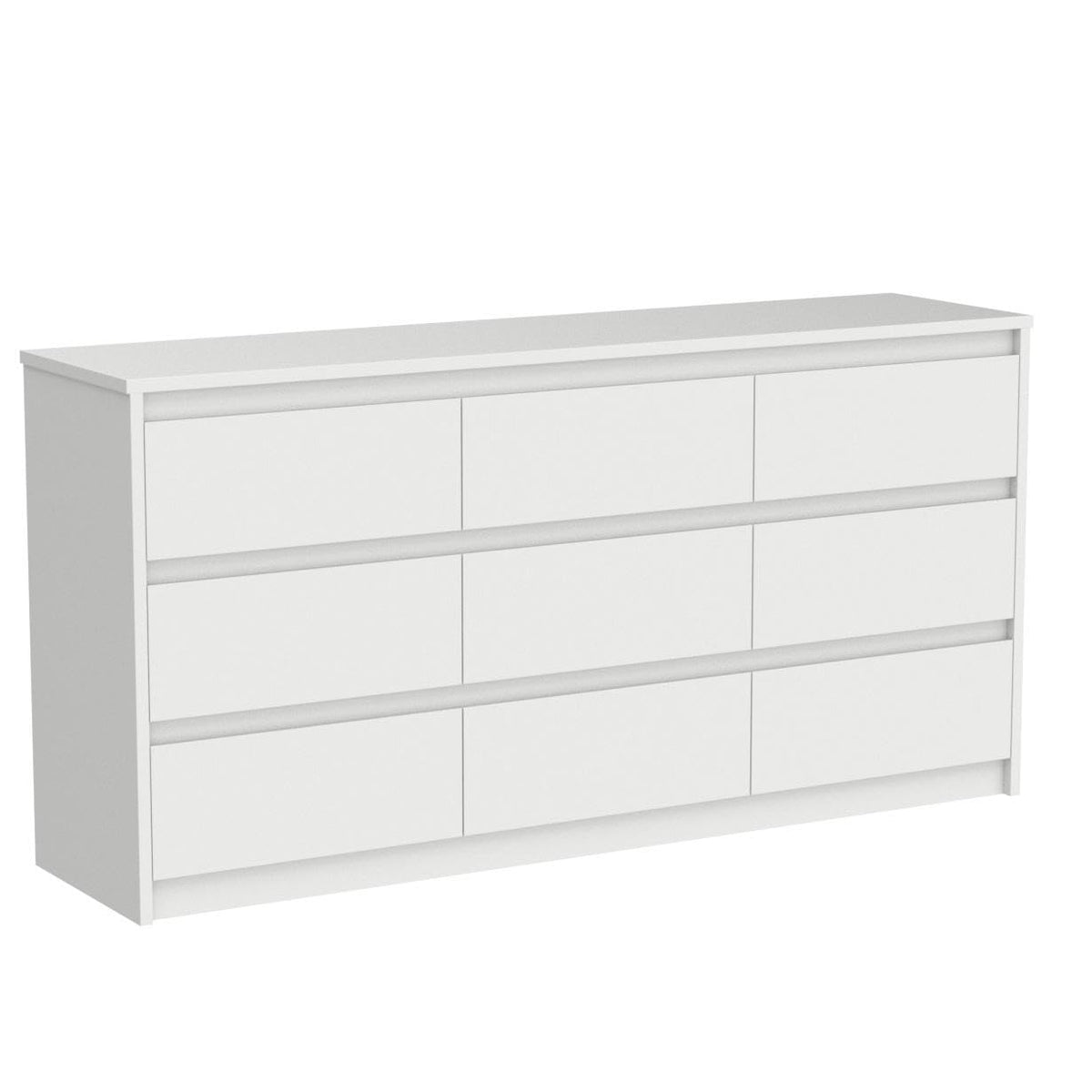 White 9 Drawer Wood Dresser K870759