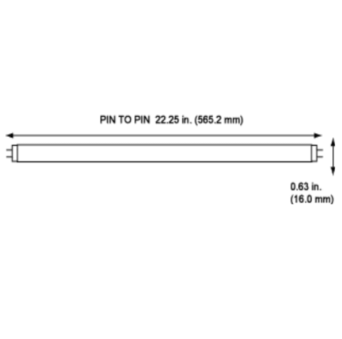 24 Inch 24W 6500K T5 Fluorescent Bulb G5 Bipin Base Pack of 40 F46168