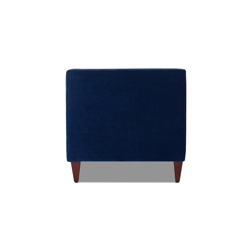 Navy Blue Velvet Tufted Sofa U93225