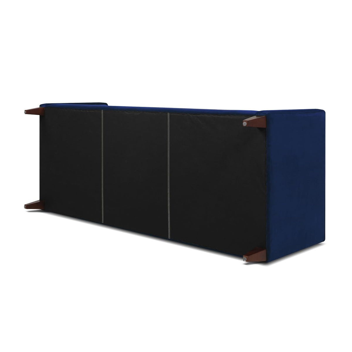 Navy Blue Velvet Tufted Sofa U93225