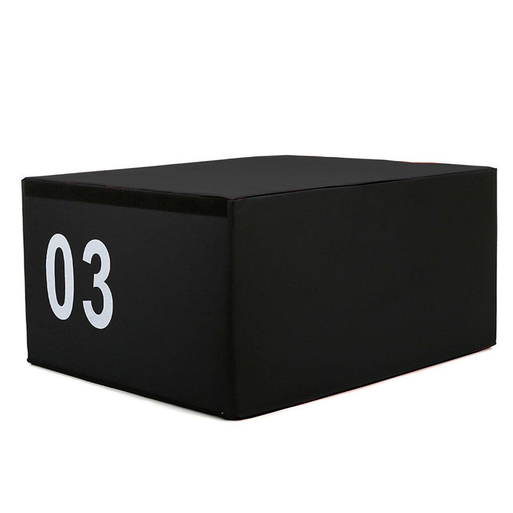 4-in-1 Foam Jumping Exercise Box Non-slip PU Leather Cover Y50242