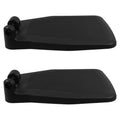 Black Plastic Wheelchair Footplates Replacement Pair A695