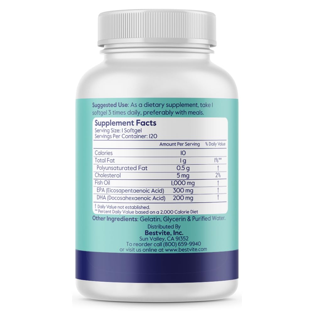 Omega-3 1000mg 120 Softgels B57490