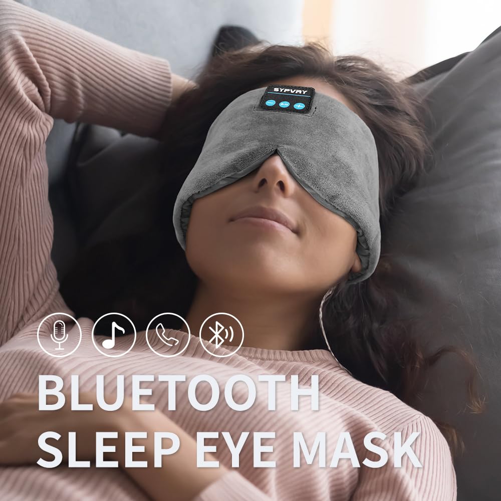Bluetooth Silk Sleep Eye Mask with Microphone L64155