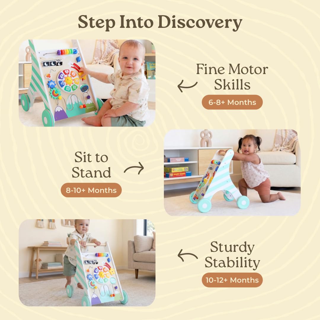 Wooden Baby Walker with Music & Lights D858