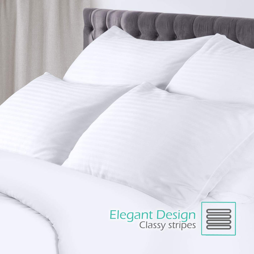 Queen Size Cotton Down Alternative Pillows Set of 2 W47821