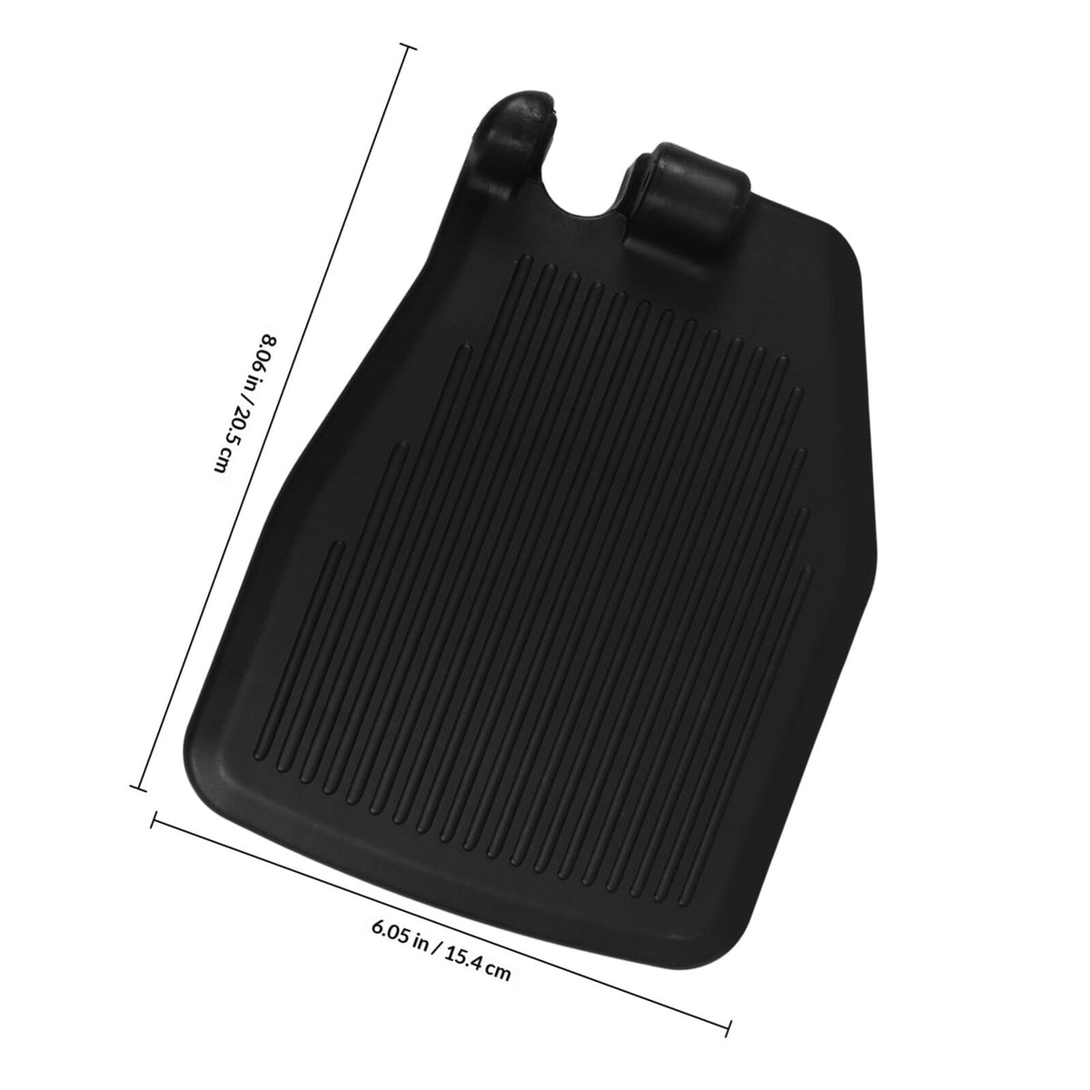 Black Plastic Wheelchair Footplates Replacement Pair A695