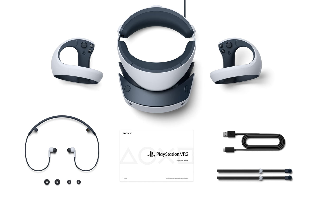 White VR2 Headset and Controllers G719