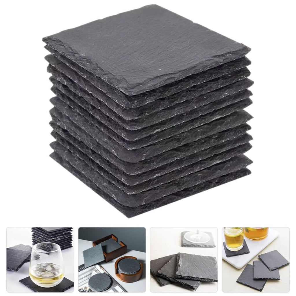 12pcs Natural Stone Drink Coasters Set U93271