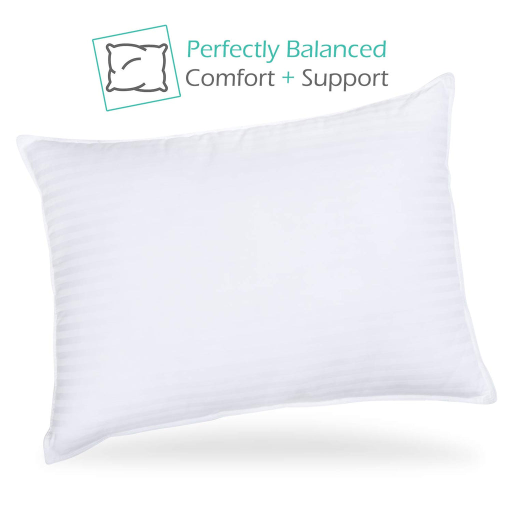 Queen Size Cotton Down Alternative Pillows Set of 2 W47821