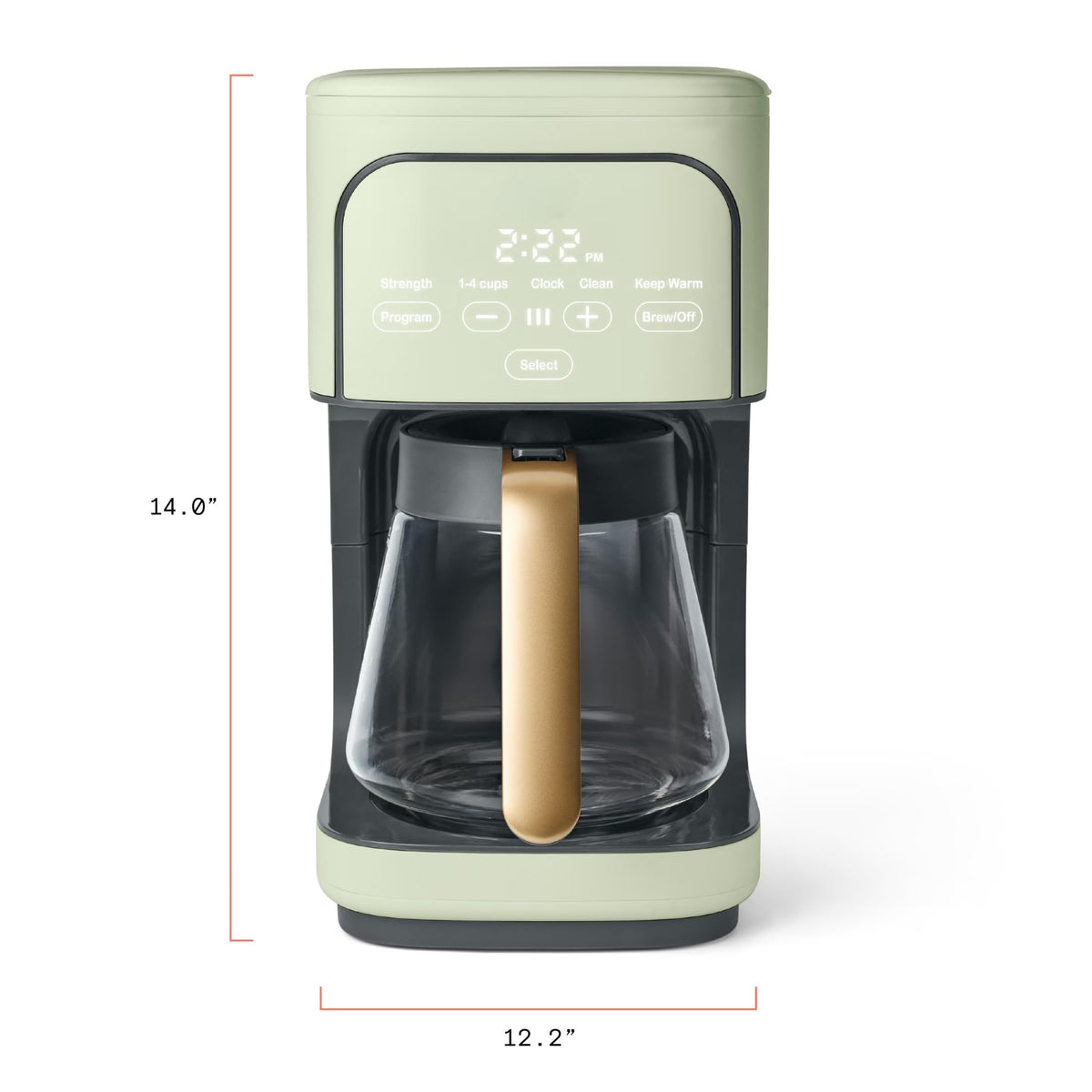 Sage Green 12-Cup Programmable Drip Coffee Maker F7959