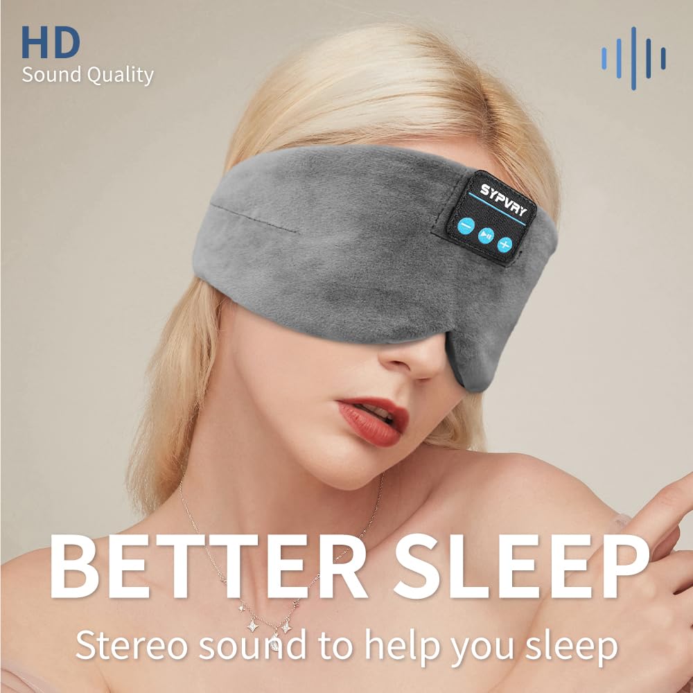 Bluetooth Silk Sleep Eye Mask with Microphone L64155