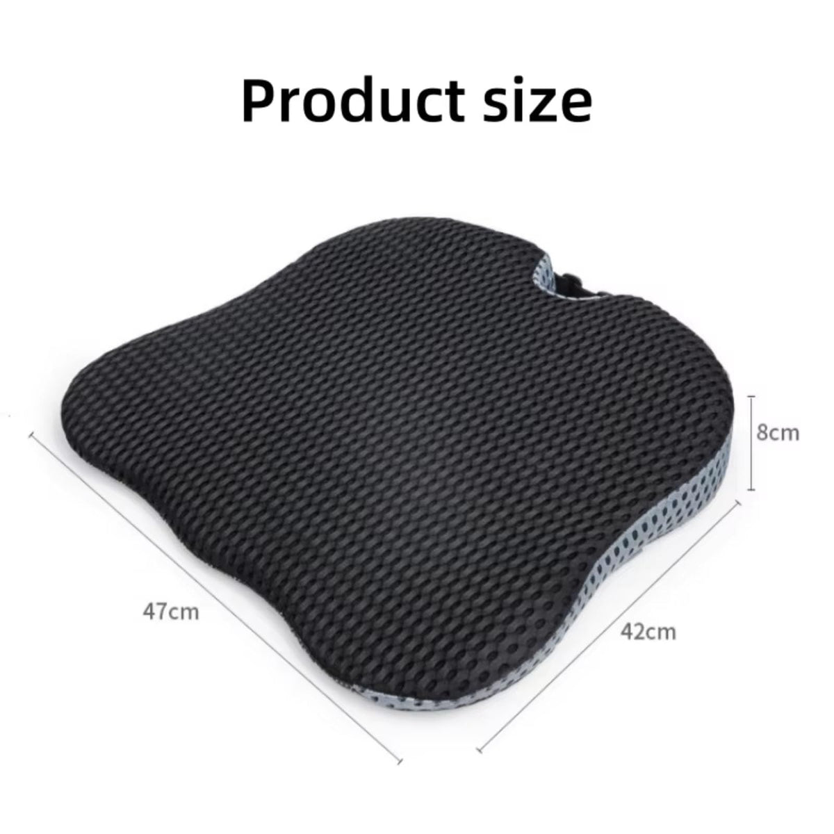 Black Memory Foam Car Seat Booster Cushion Z120