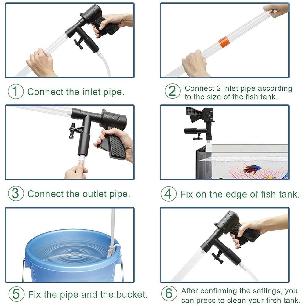 5 in 1 Aquarium Gravel Cleaner Y92295
