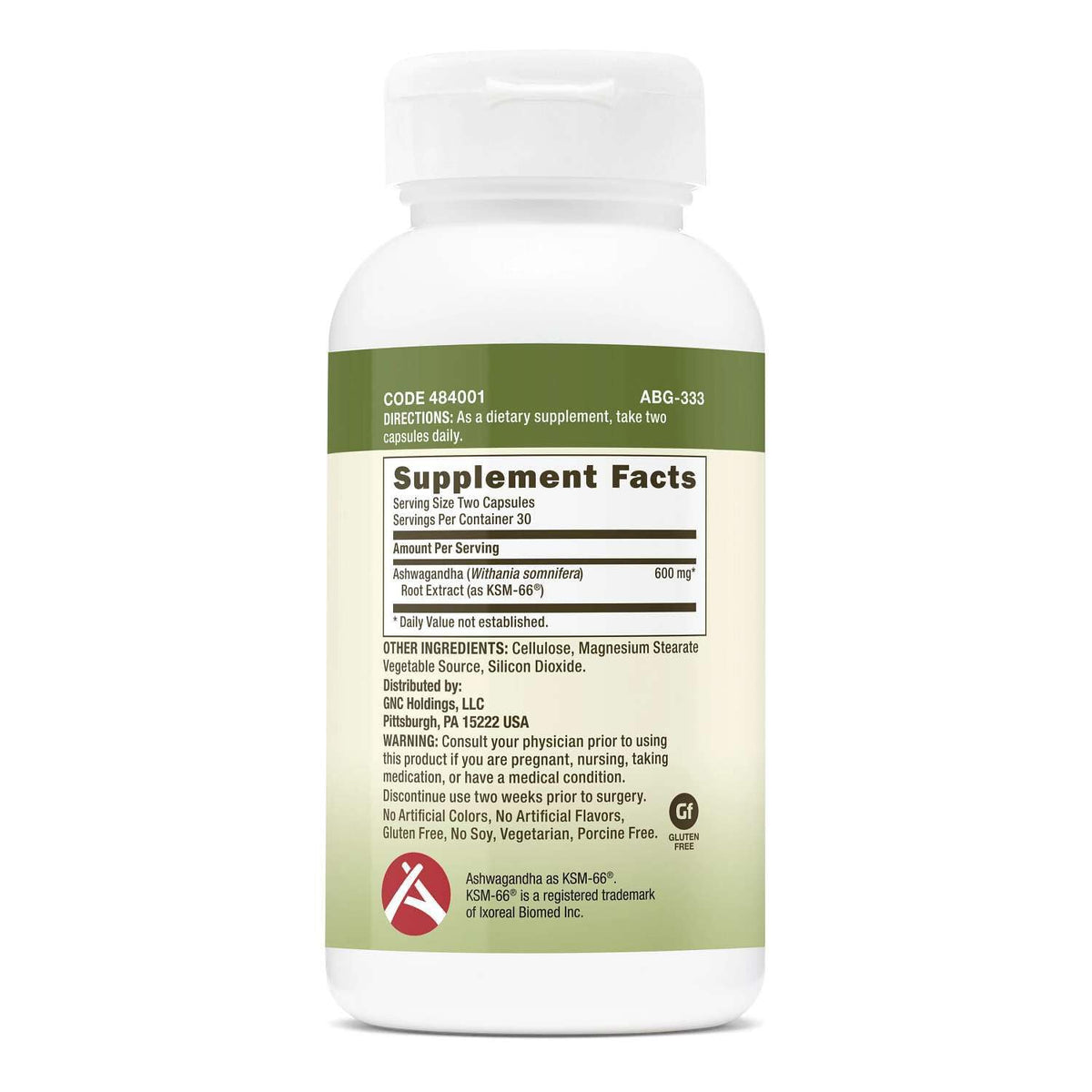 Ashwagandha 600mg 30 Servings H73409