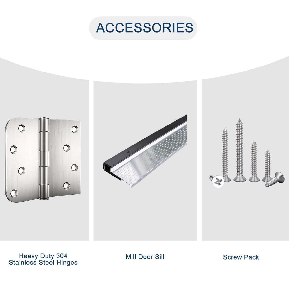 Fiberglass Door with Frosted Glass J42752