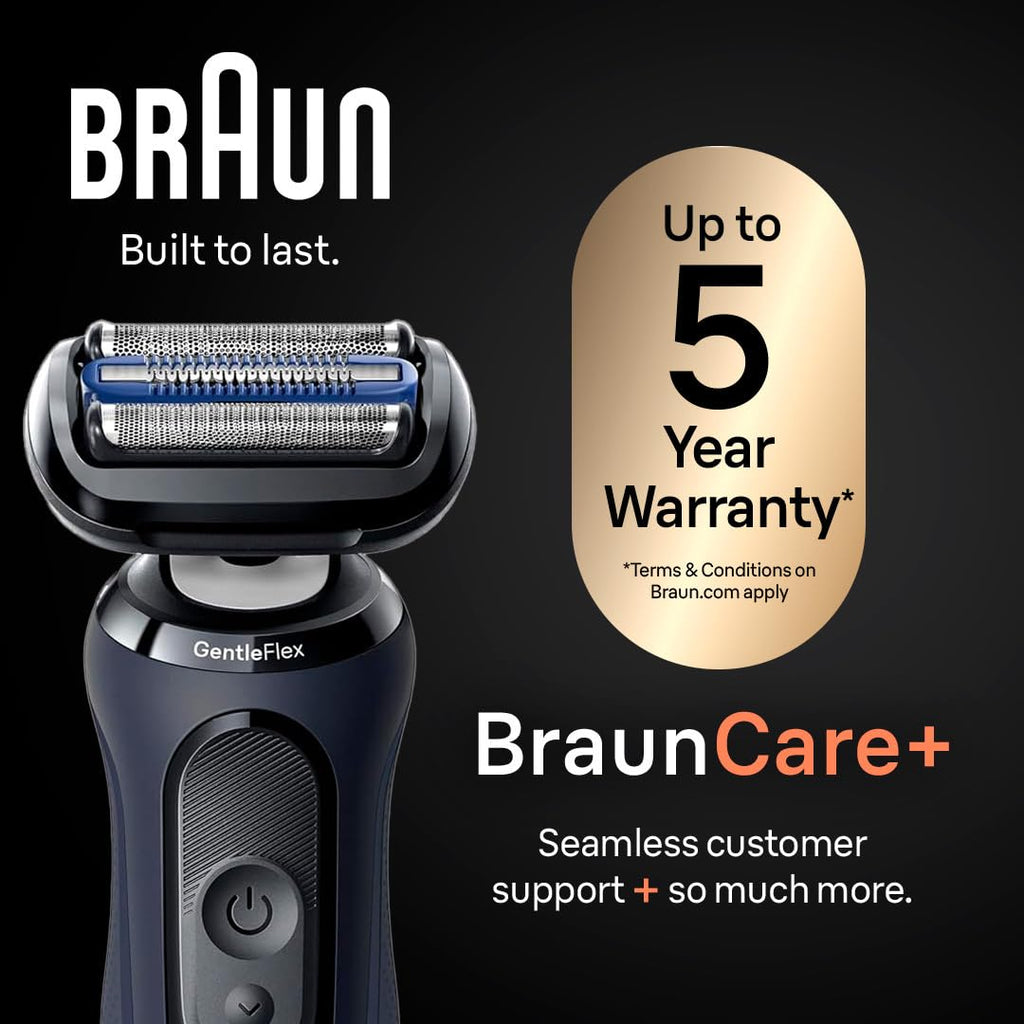 Electric Razor Wet & Dry Rechargeable Cordless Foil Shaver Black V8775