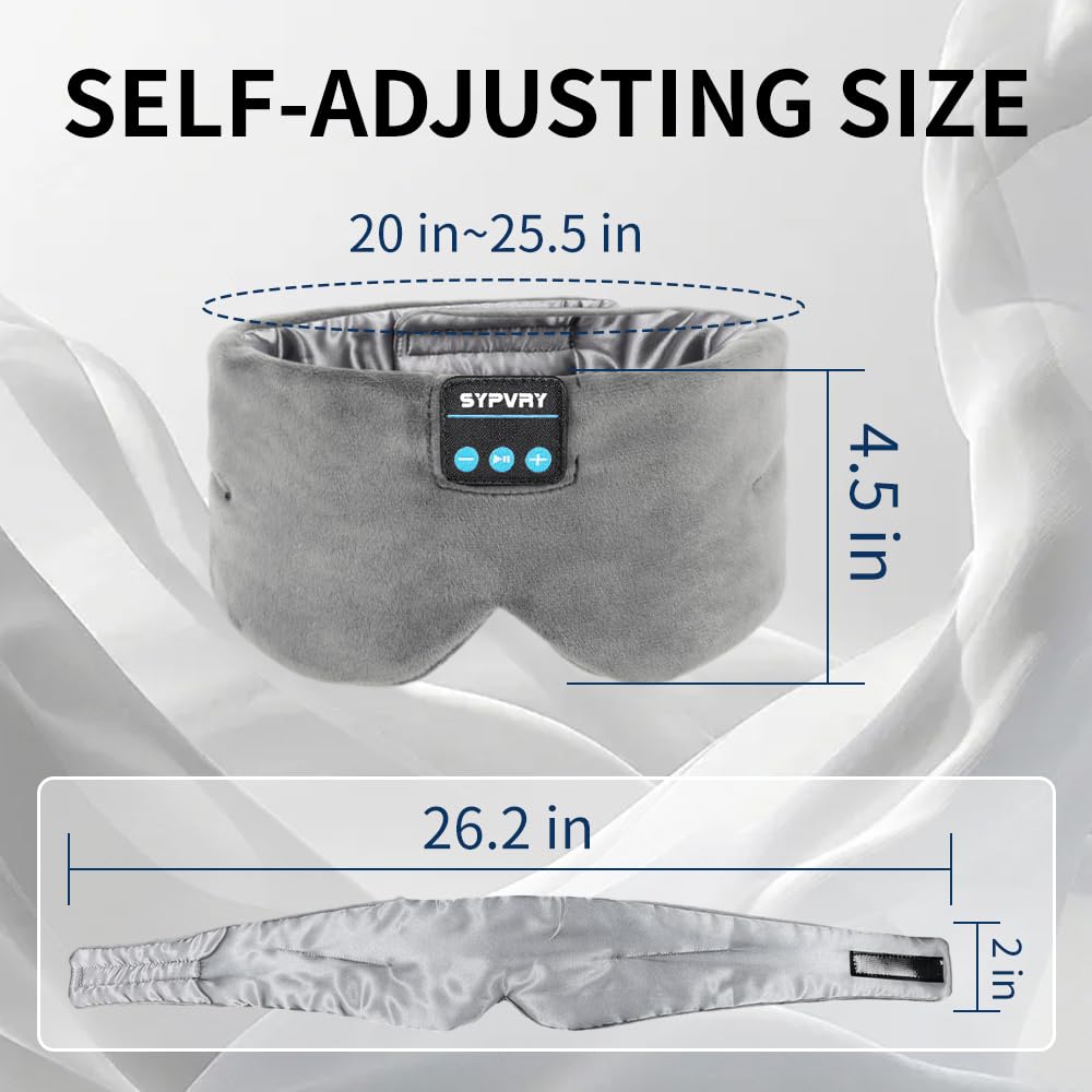 Bluetooth Silk Sleep Eye Mask with Microphone L64155