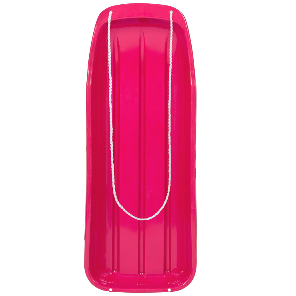 48in Kids Plastic Toboggan Snow Sled with Pull Rope I866