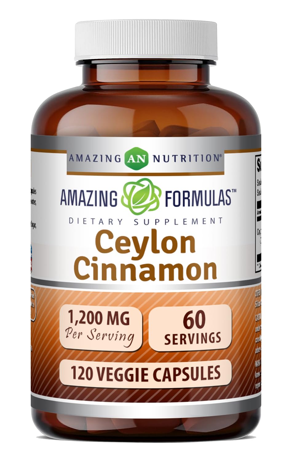Ceylon Cinnamon 1200 Mg Vegetarian Capsules I744