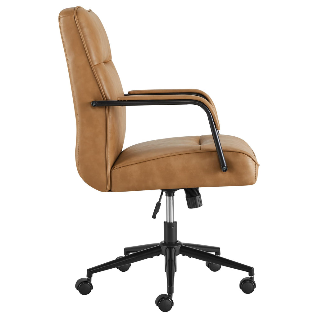 Ergonomic Faux Leather Office Chair with Lumbar Support M8581