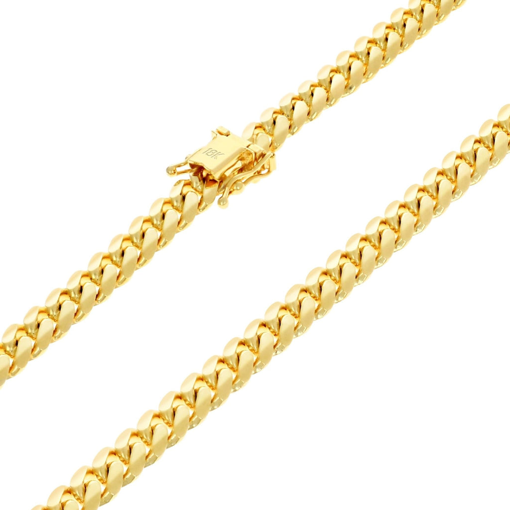 18k Yellow Gold Cuban Link Chain Necklace O147796