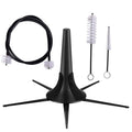 Trumpet Stand and Care Kit with Mouthpiece, Valve, Snake Brush, Foldable Metal 5 Legs Q29971