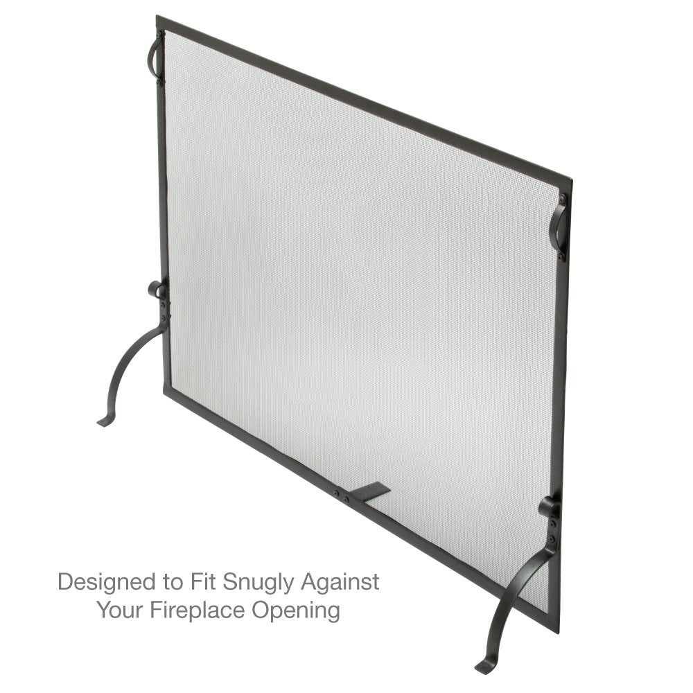 Medium Wrought Iron Fireplace Screen W743770