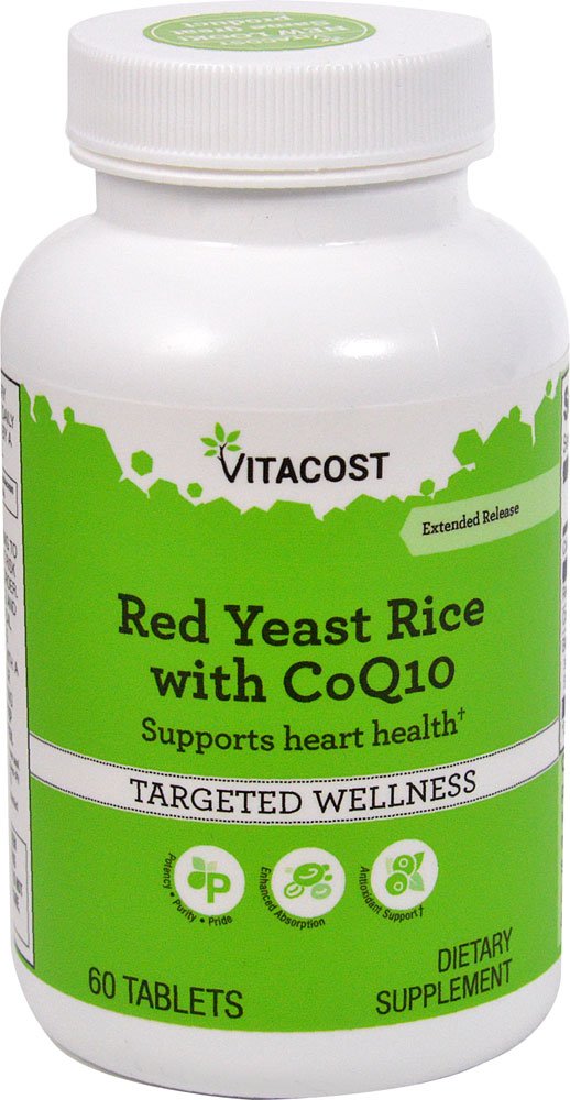 Red Yeast Rice 1200 mg CoQ10 60 Tablets I7043