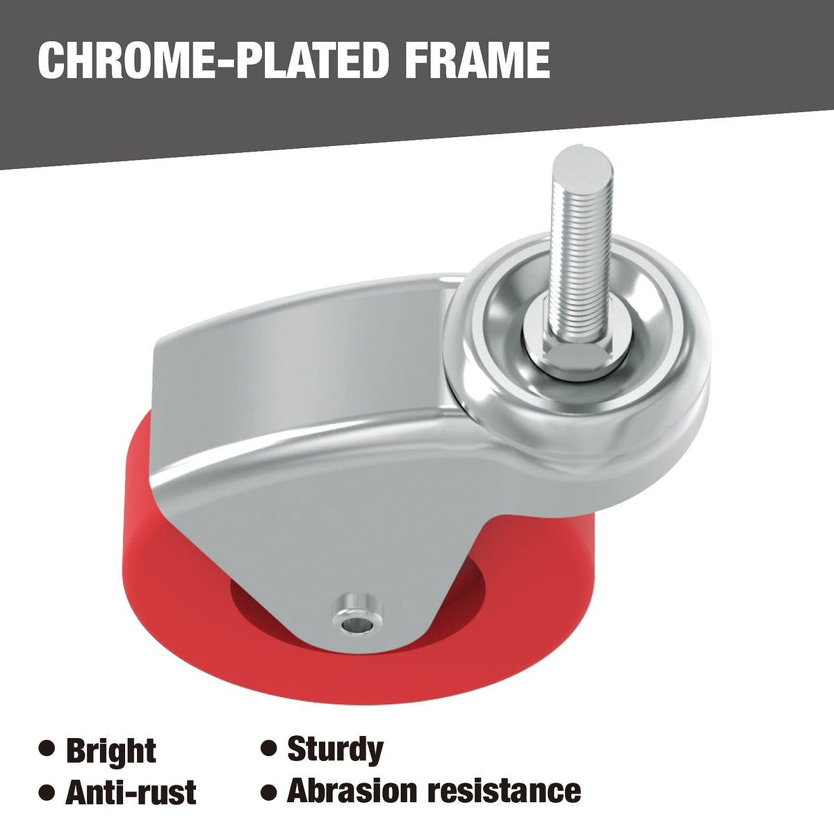 2.5 Inch Stem Caster Wheels Set of 6 P7501