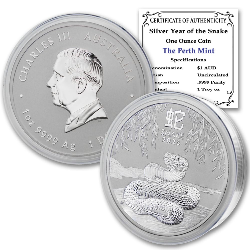 1 oz Australian Silver Lunar Year of the Snake A225180