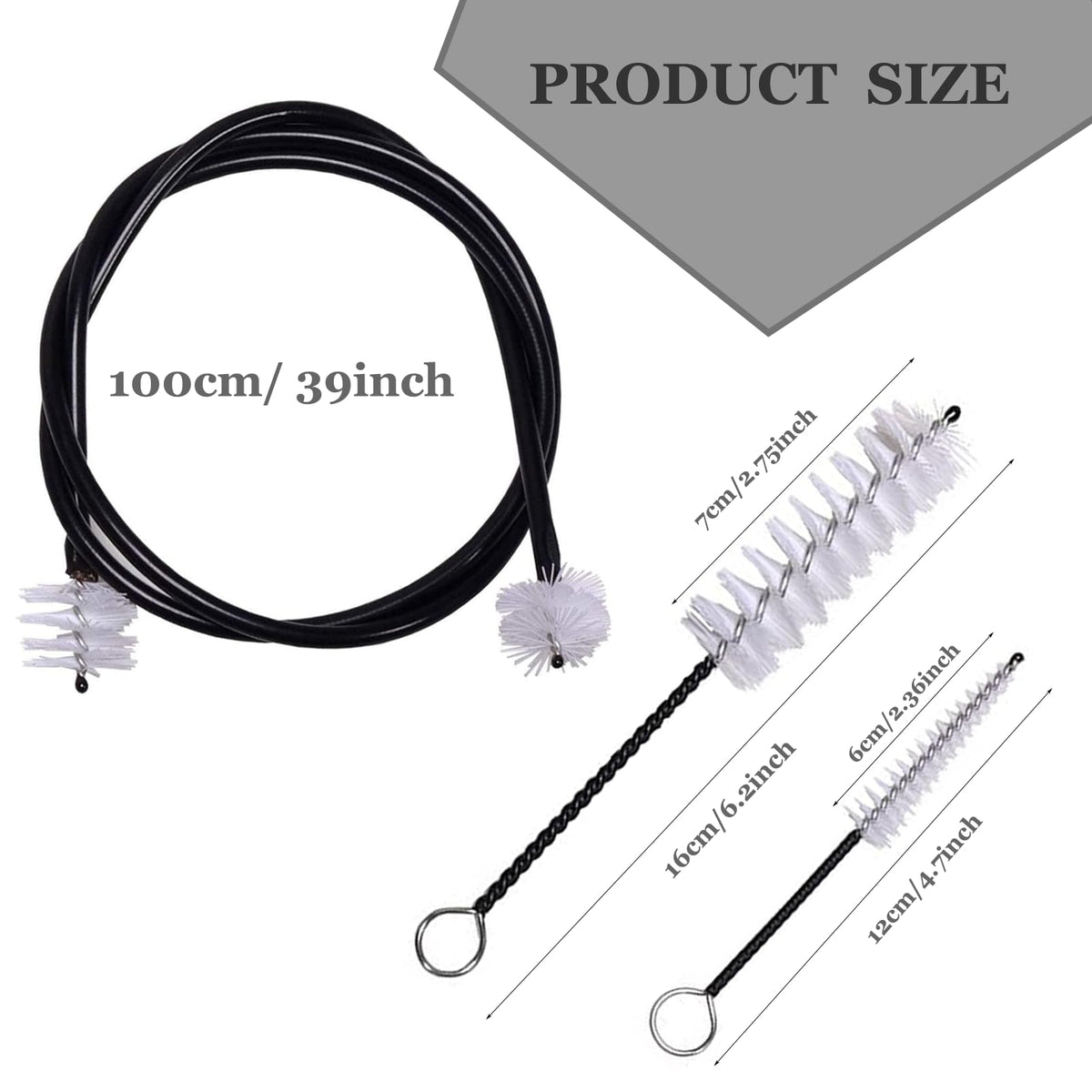 Trumpet Stand and Care Kit with Mouthpiece, Valve, Snake Brush, Foldable Metal 5 Legs Q29971