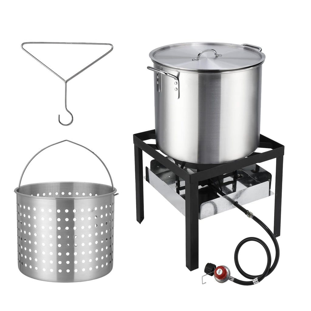 60QT Aluminum Turkey Fryer with Propane Burner J67546