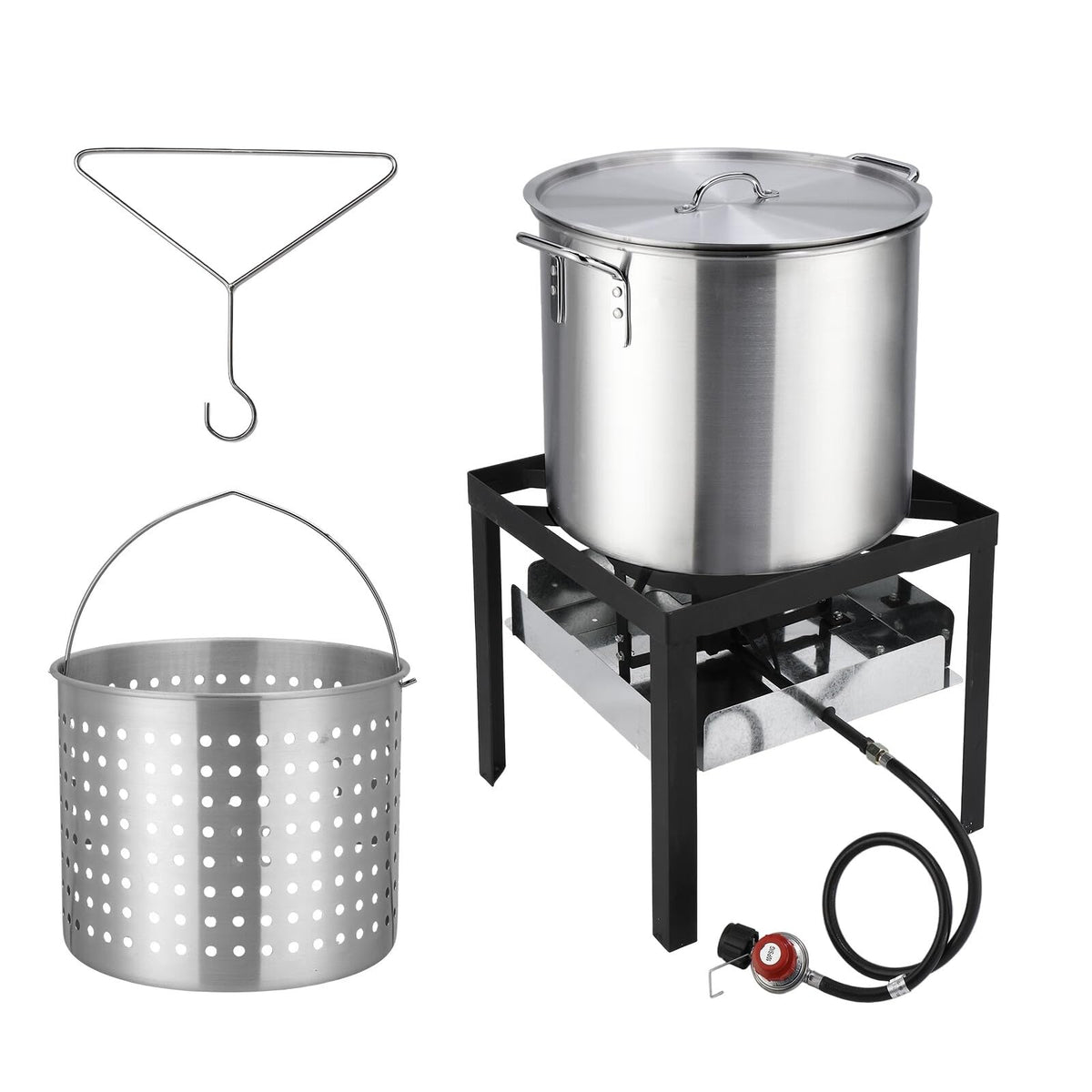 60QT Aluminum Turkey Fryer with Propane Burner J67546