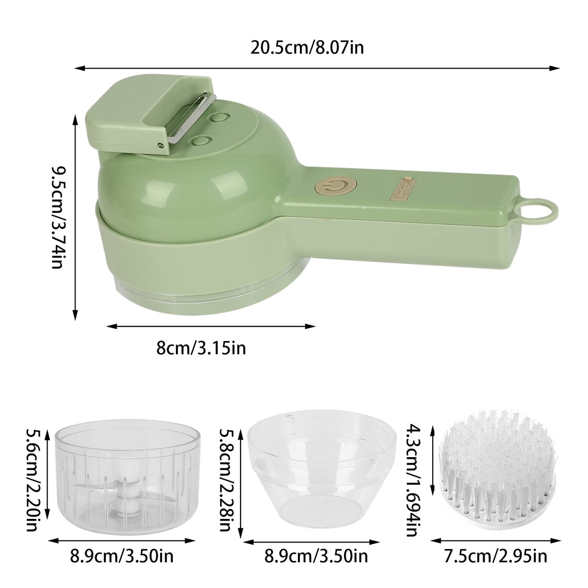 4 in 1 Handheld Electric Vegetable Cutter Set U317587