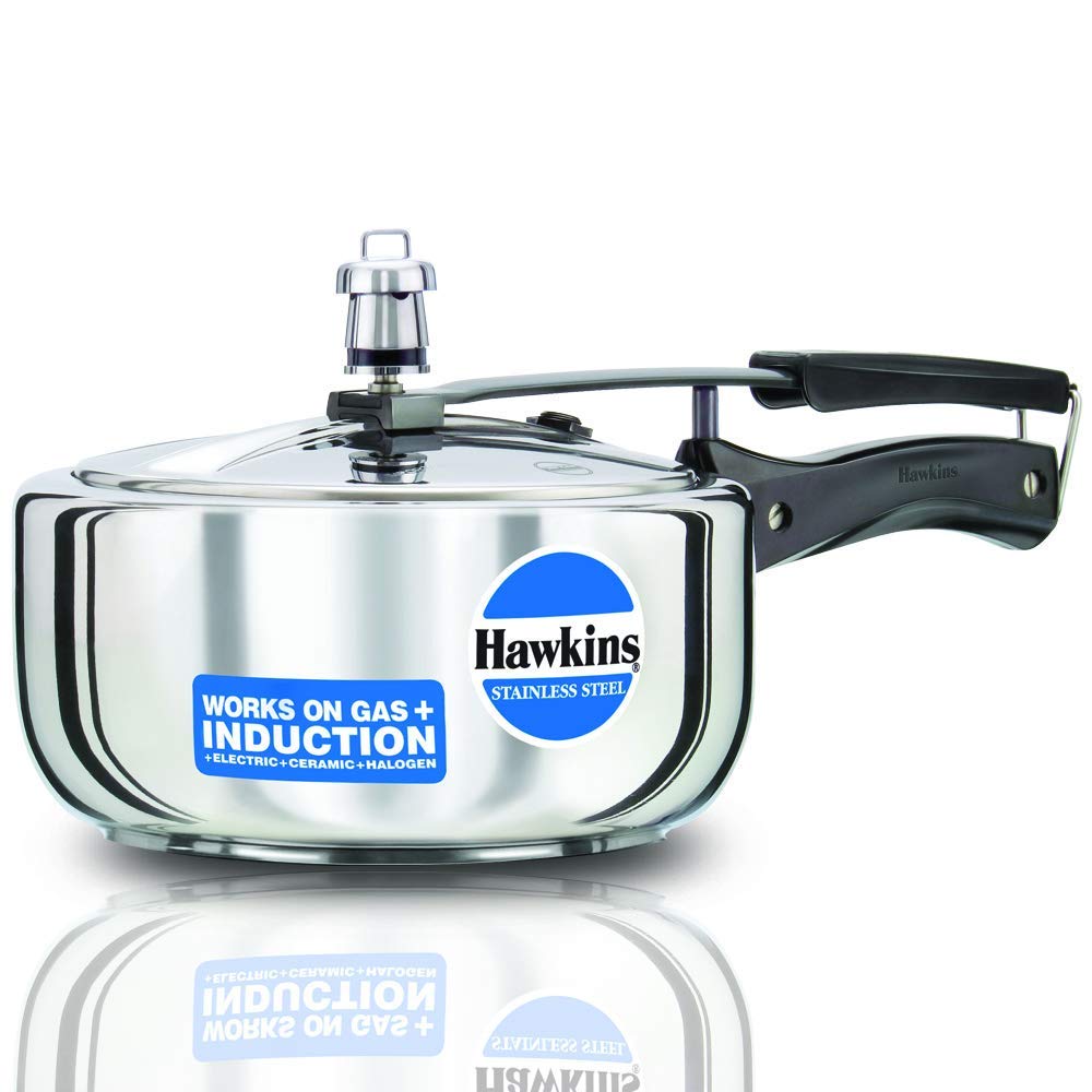 Stainless Steel Induction Compatible Pressure Cooker, 3 Litre N98328