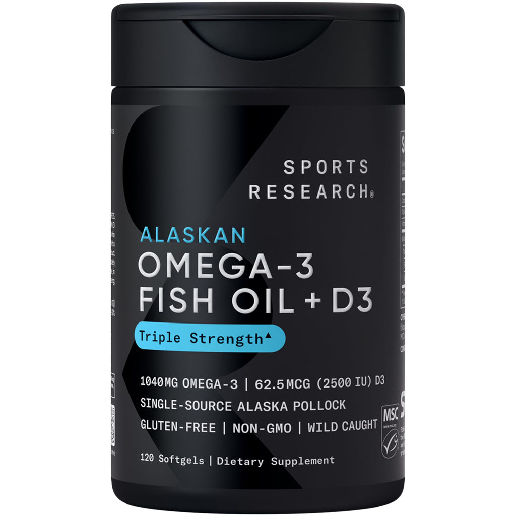 Omega-3 Fish Oil 1250mg + D3 2500iu, 120 Count V9293
