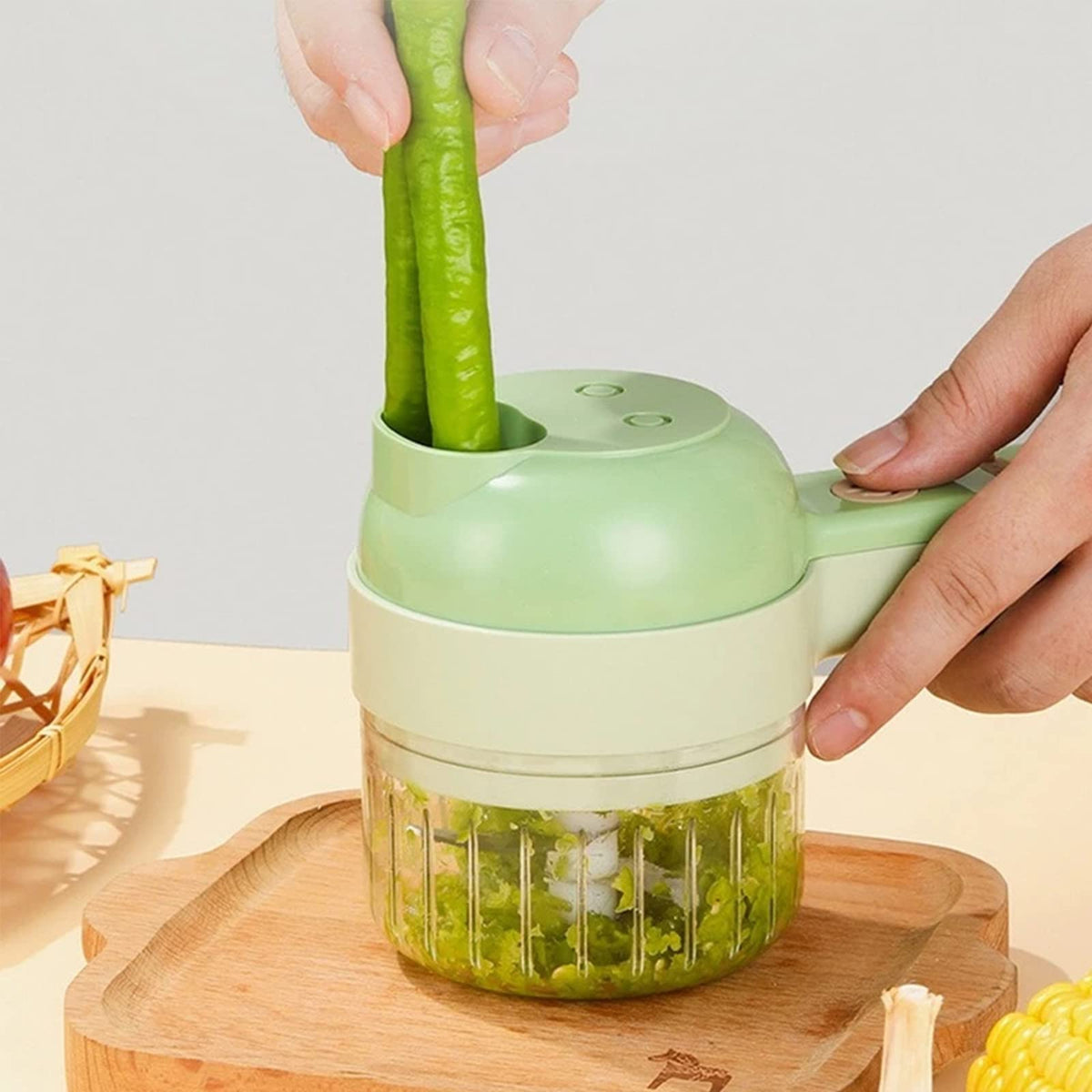 4 in 1 Handheld Electric Vegetable Cutter Set U317587