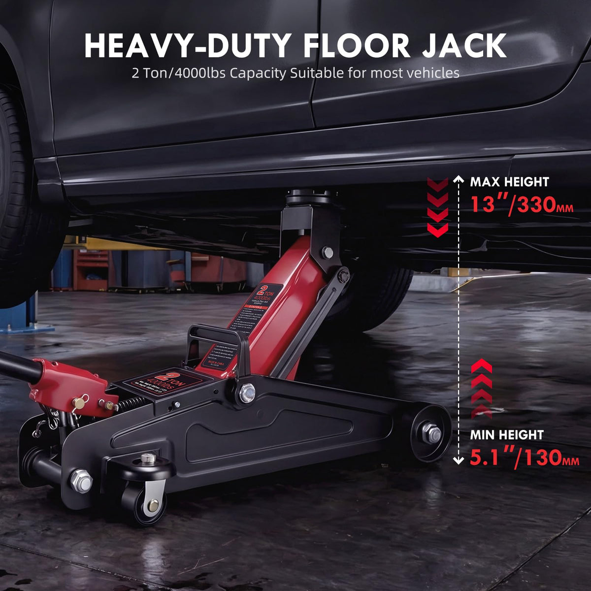 2 Ton Low Profile Hydraulic Floor Jack K341