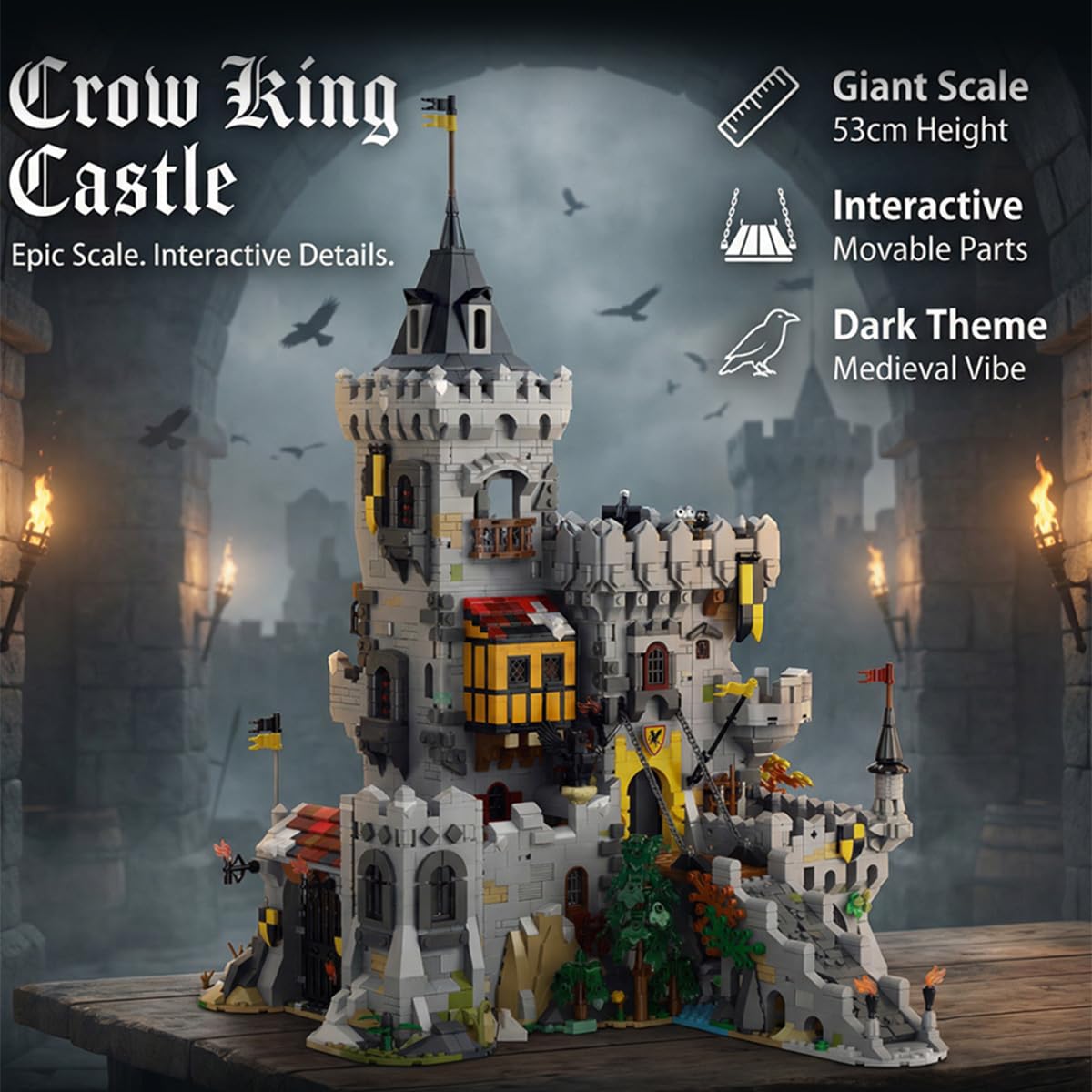 Medieval Castle Building 4961 Pcs P479643