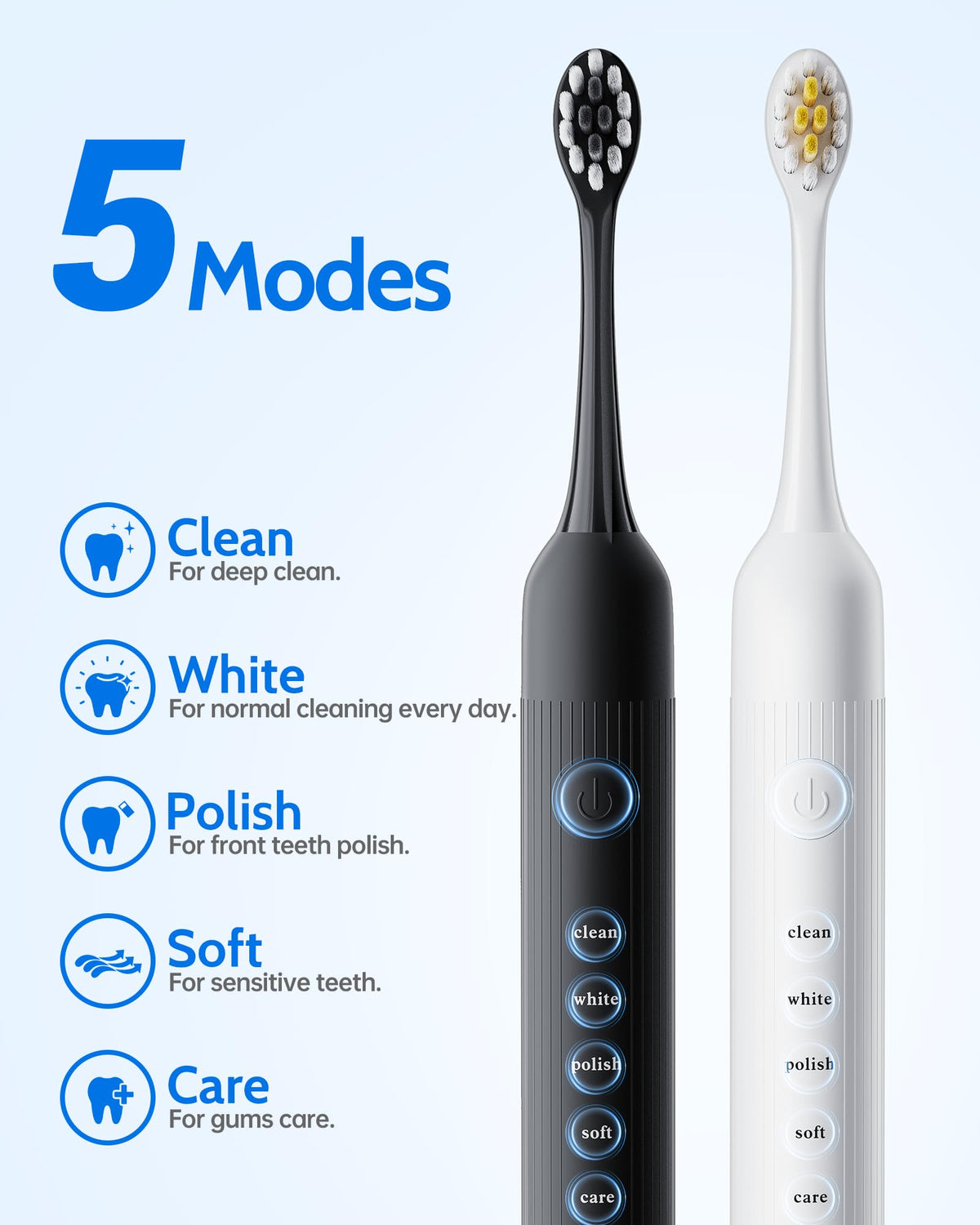 2 Pack Rechargeable Electric Toothbrush with 12 Brush Heads Y920587