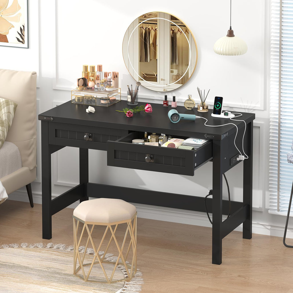 39 Inch Small Computer Desk with Drawers T3305