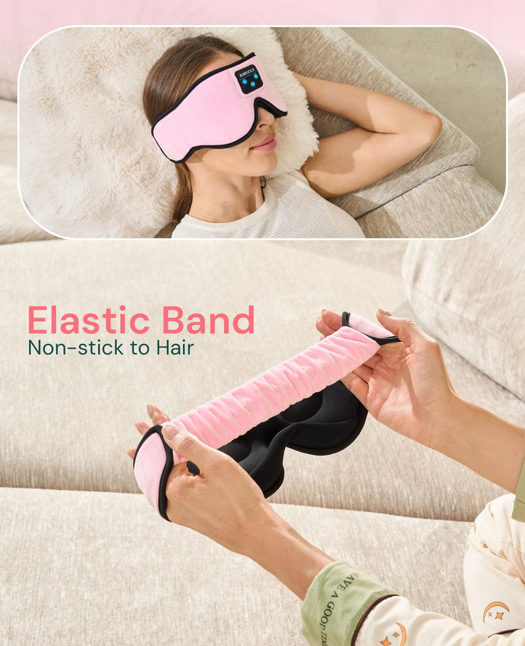 Bluetooth Sleep Mask with Wireless Headphones S487