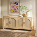 70 Inch Coastal Oak Sideboard Buffet A697