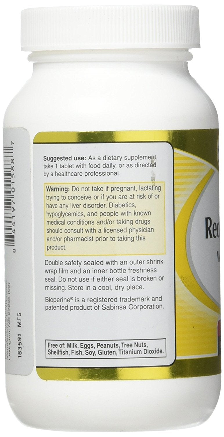 Red Yeast Rice 1200 mg CoQ10 60 Tablets I7043