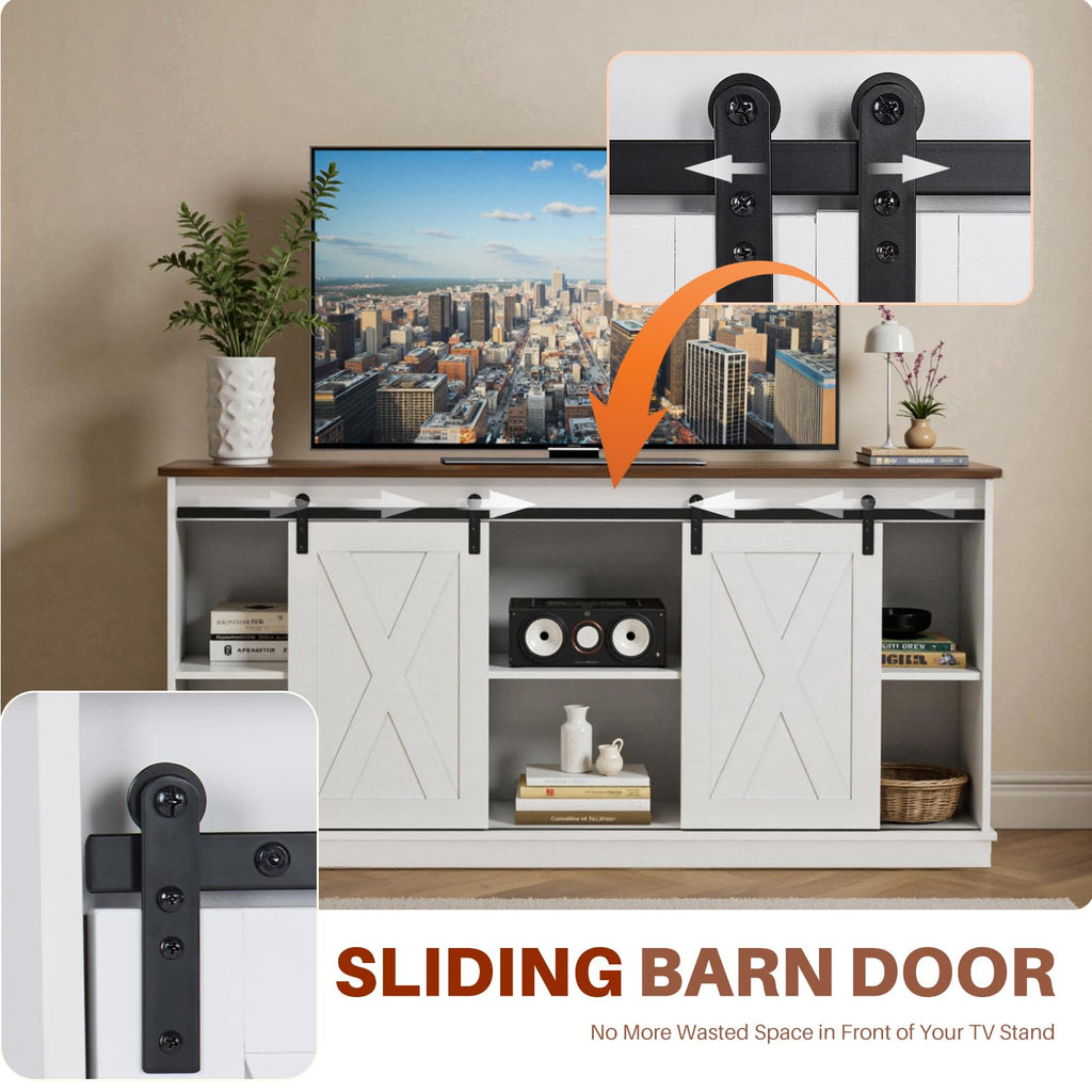 White 65 Inch Wood TV Stand X687321