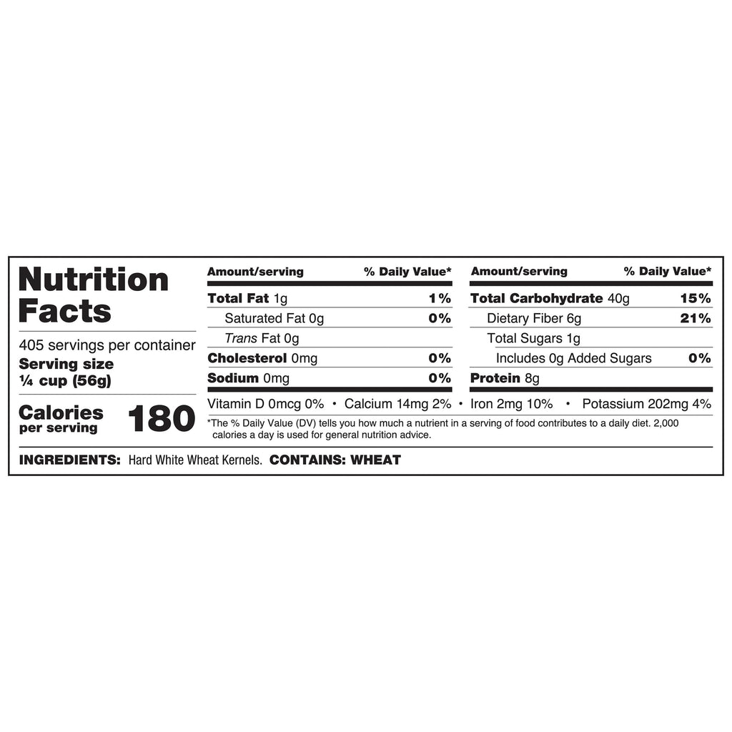 50 lb Bulk Bag Whole White Spring Wheat U213