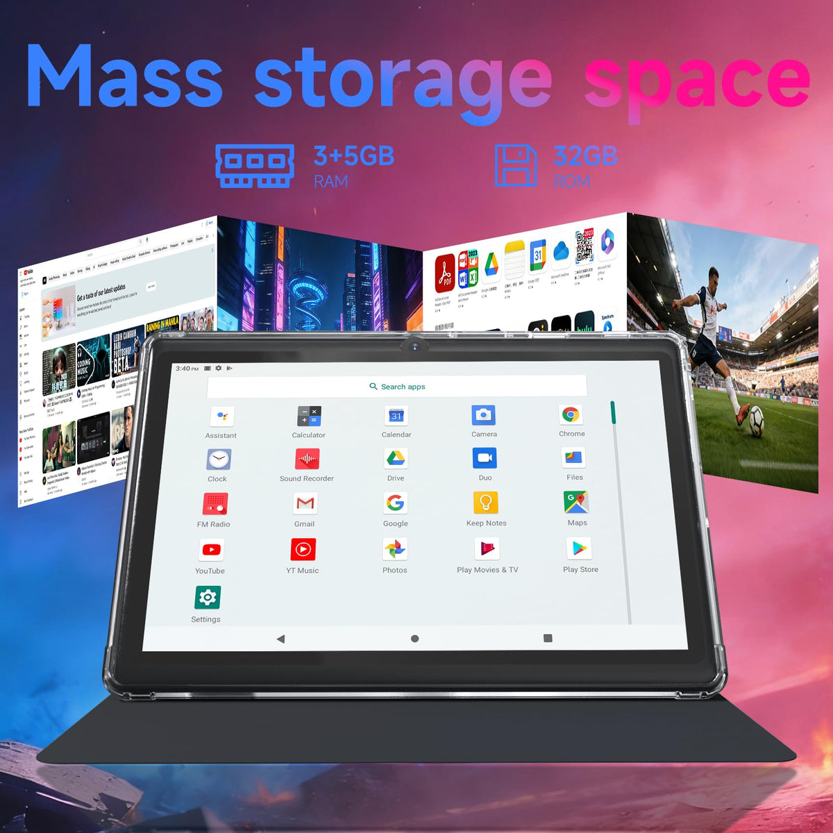 7 inch Android 14 Tablet with Protective Case D116