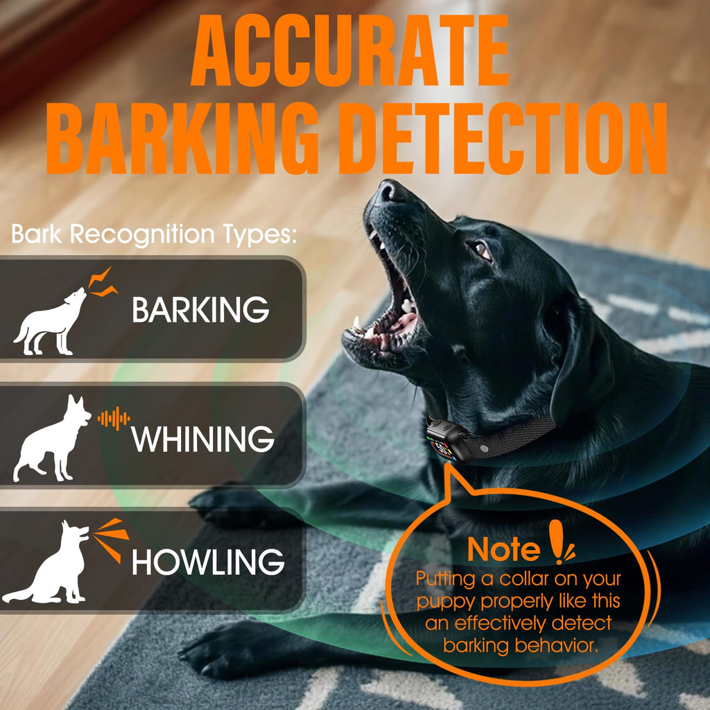 Rechargeable Smart Dog Bark Collar 4 Modes 8 Levels V590962