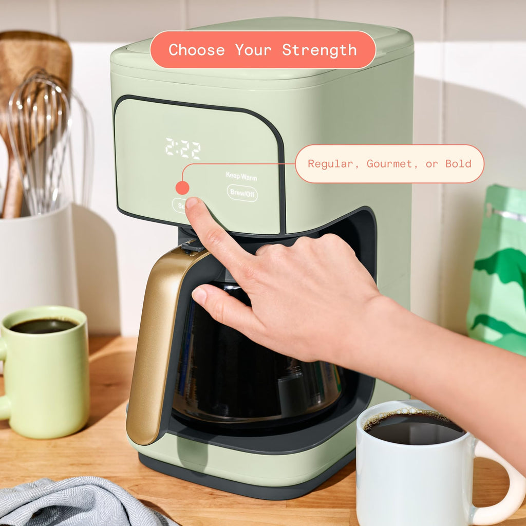 Sage Green 12-Cup Programmable Drip Coffee Maker F7959